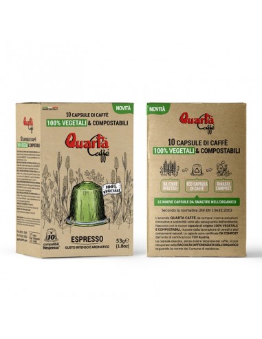 Cap Quarta Caffè 100% vegetarisch und kompostierbar (10 Cap)