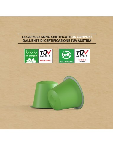 Cap Quarta Caffè 100% vegetarisch und kompostierbar (10 Cap)