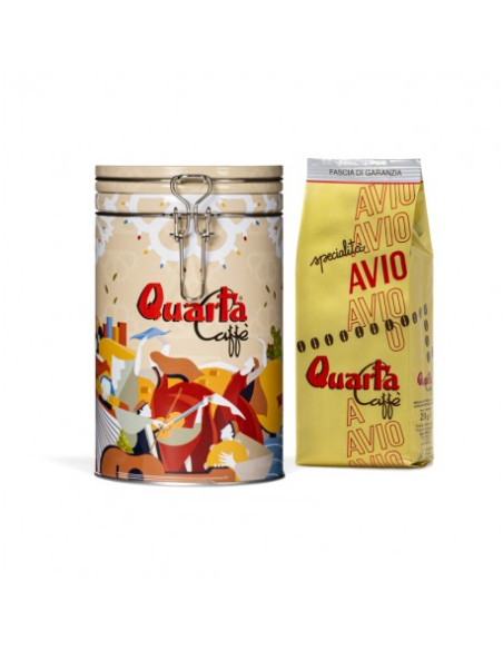 Barattolo Ground Coffee Quarta oro